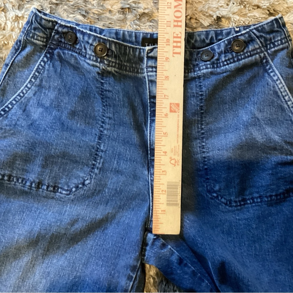 TALBOTS Wide Leg Crop Jeans Medium Wash Women’s 8P - Picture 5 of 8